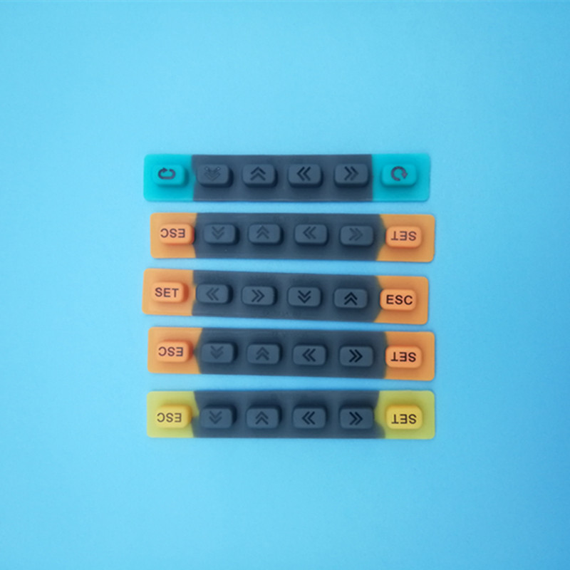 硅胶按键 硅胶导电按键 仪器按键硅胶按钮按键帽丝印镭雕硅胶按键