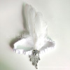 1920s Gatsby party with a beads and feather head with a ladies ball party decorative headband ostrich hair band