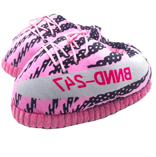 Tiktok mismo estilo parodia zapatos de grasa Coco pareja Zapatillas de algodón volver al futuro casa piso Kang hebilla 1 zapatos de algodón