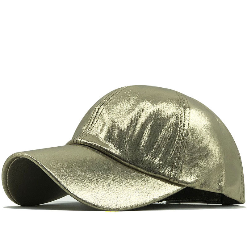 Unisex Bright Colored PU Leather Duckbill Baseball Cap Adjustable Cotton Denim Hat For Men And Women Casual Streetwear Outdoor Sporty_voghion.com