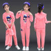 Spring children's set, autumn uniform, clothing, 3 piece set, children's clothing, western style, suitable for teen