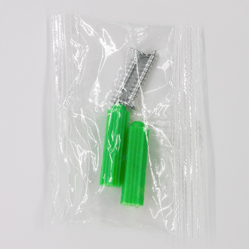 Green plastic expansion tube rubber plug screw bag self-tapping screw electrical bathroom furniture wall screw plastic bag
