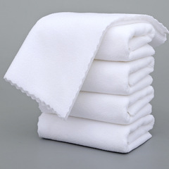 Haircut, foot massage, hotel hotel cut lace fine fiber warp knitted disposable white towel daily scouring rag
