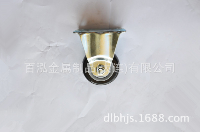 供应3寸4寸5寸定向活动聚氨酯、弹力胶脚轮|平板脚轮75-125