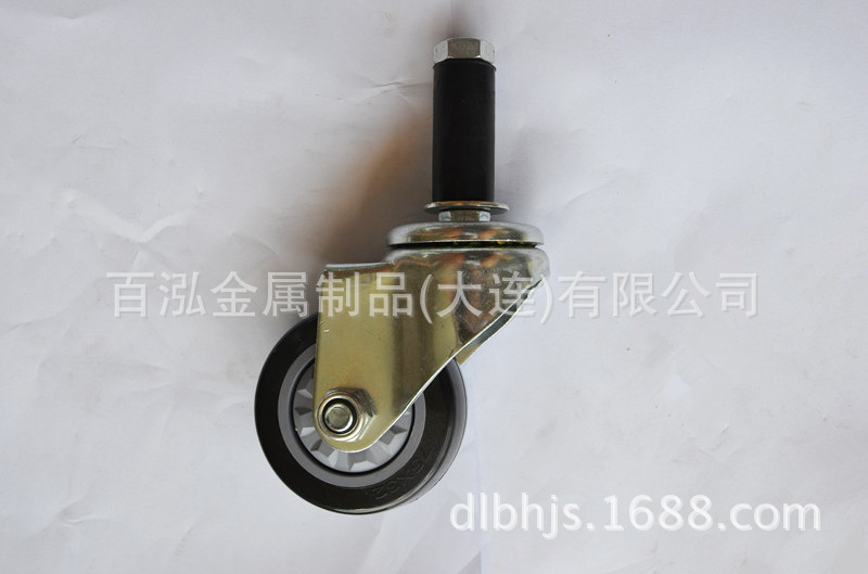 大连厂家供应3寸插杆脚轮|万向脚轮|防静电|聚氨酯|带刹车|活动