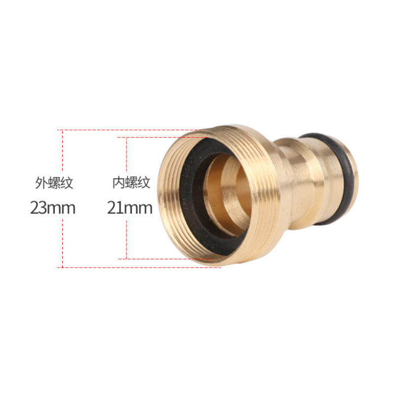 Conector de la cuenca de cobre conector de conversión del pezón del hogar M22 interior y exterior patrón de dientes finos conector del grifo de la cuenca