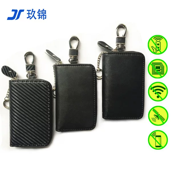 New Multifunctional Rfid Car Shielding Key Bag, Credit Card Shielding Card Holder, Anti-Magnetic Anti-Theft Zipper Card Holder