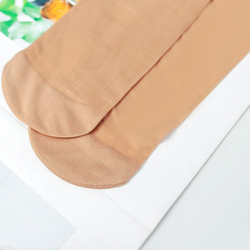 New half-cut transparent calf socks flesh-colored socks for women ultra-thin anti-snagging mid-calf stockings summer socks for women