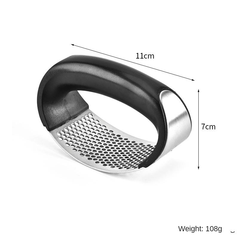 Acero inoxidable arco ajo prensa manual de la prensa de ajo creativo ajo Twister cocina ajo amoladora herramienta de cocina ajo prensa