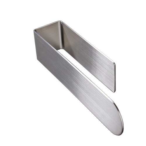 Simple Nordic bathroom toilet brushed 304 stainless steel towel rack punch-free towel hanging single pole towel bar