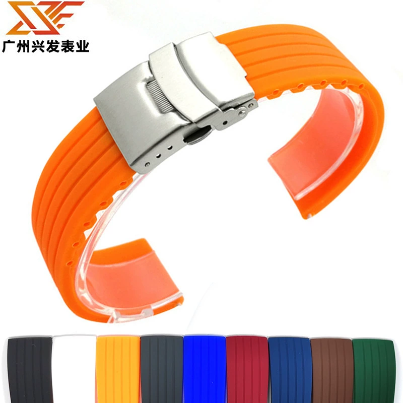 Waterproof universal tires, silicone watch strap, 24mm