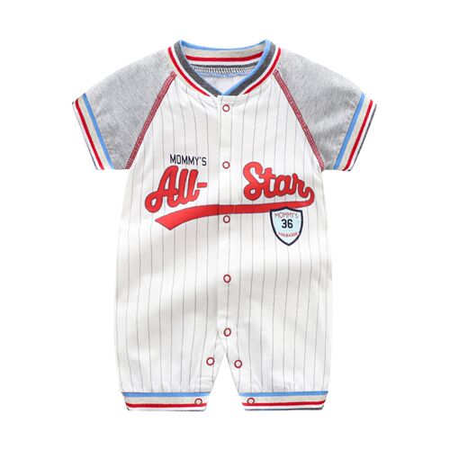 Cross-border  summer clothing boxer baby short-sleeved jumpsuit summer sports series jumpsuit jumpsuit 3-18M
