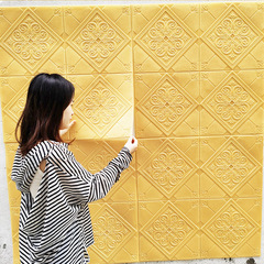 自粘3d立體牆貼防水臥室床頭客廳電視背景牆軟包壁紙牆裙裝飾牆紙