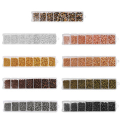 跨境熱銷手工diy飾品配件套裝 合金隔珠定位珠 多規格串珠子材料