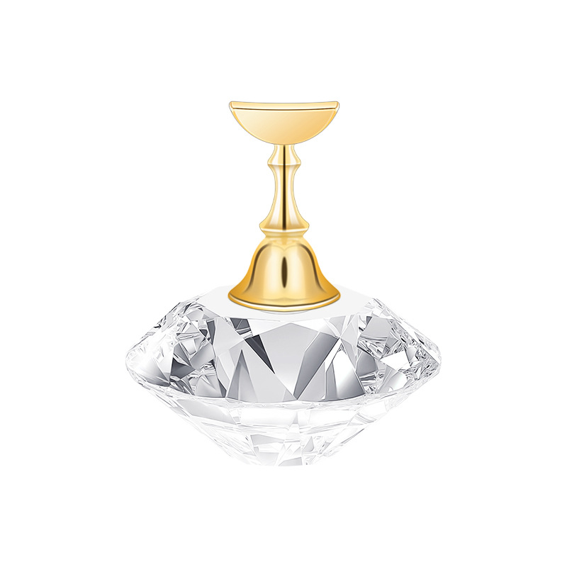 Japonés de uñas titular de tablero de ajedrez soporte de acrílico soporte de exhibición práctica de uñas titular de cristal base de uñas soporte de práctica