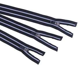 3号尼龙反光拉链 服装雨衣专用反光条防水拉链专业生产过检针拉链