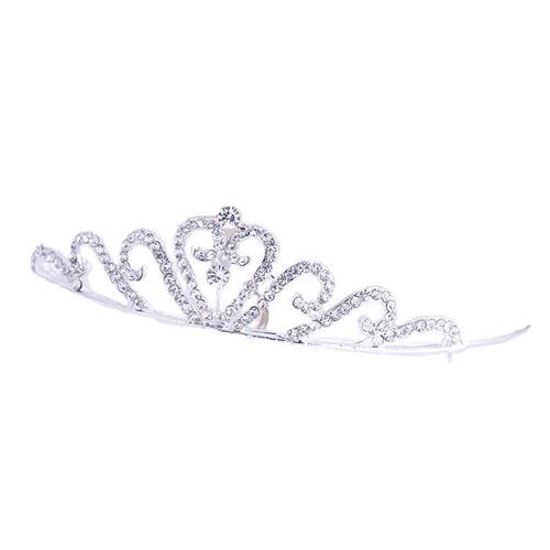 Korean dance hair accessories children's three-dimensional crown headband headwear girl student birthday rhinestone headband hair clip wholesale