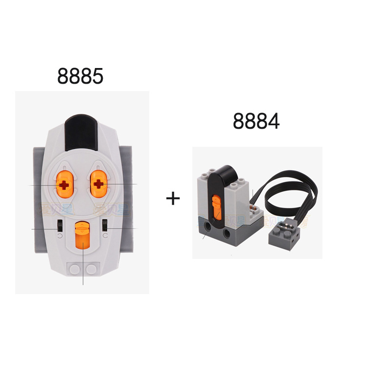 Doméstico compatible con LEGO FP tecnología bloques piezas MOC motor montaje 8885 control remoto 8884 receptor