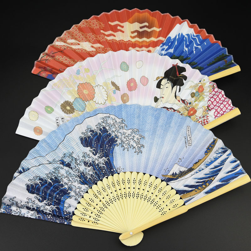 Folding Fan Wholesale Paper Fan Japanese Style Folding Fan Antique Chinese Style Bamboo Fan Japanese Material Shop Sashimi Decoration Ornaments