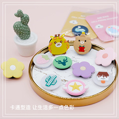 New creative cartoon air bag holder retractable lazy PVC soft plastic three-dimensional mobile phone holder can add LOGO