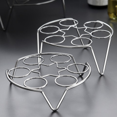 Stainless steel steamed egg rack, kitchen multifunctional egg steamer, egg cooker water barrier rack, bread compartment steaming rack, steaming tray