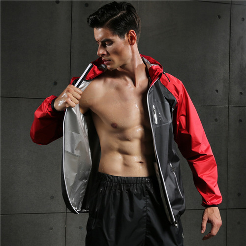 Sweat-Proof Men's Fitness Sports Set for Sweating, Weight Loss, Running, Training, Intense Sweating, Skiing, Sauna Top
