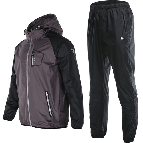 Sweat-Proof Men's Fitness Sports Set for Sweating, Weight Loss, Running, Training, Intense Sweating, Skiing, Sauna Top