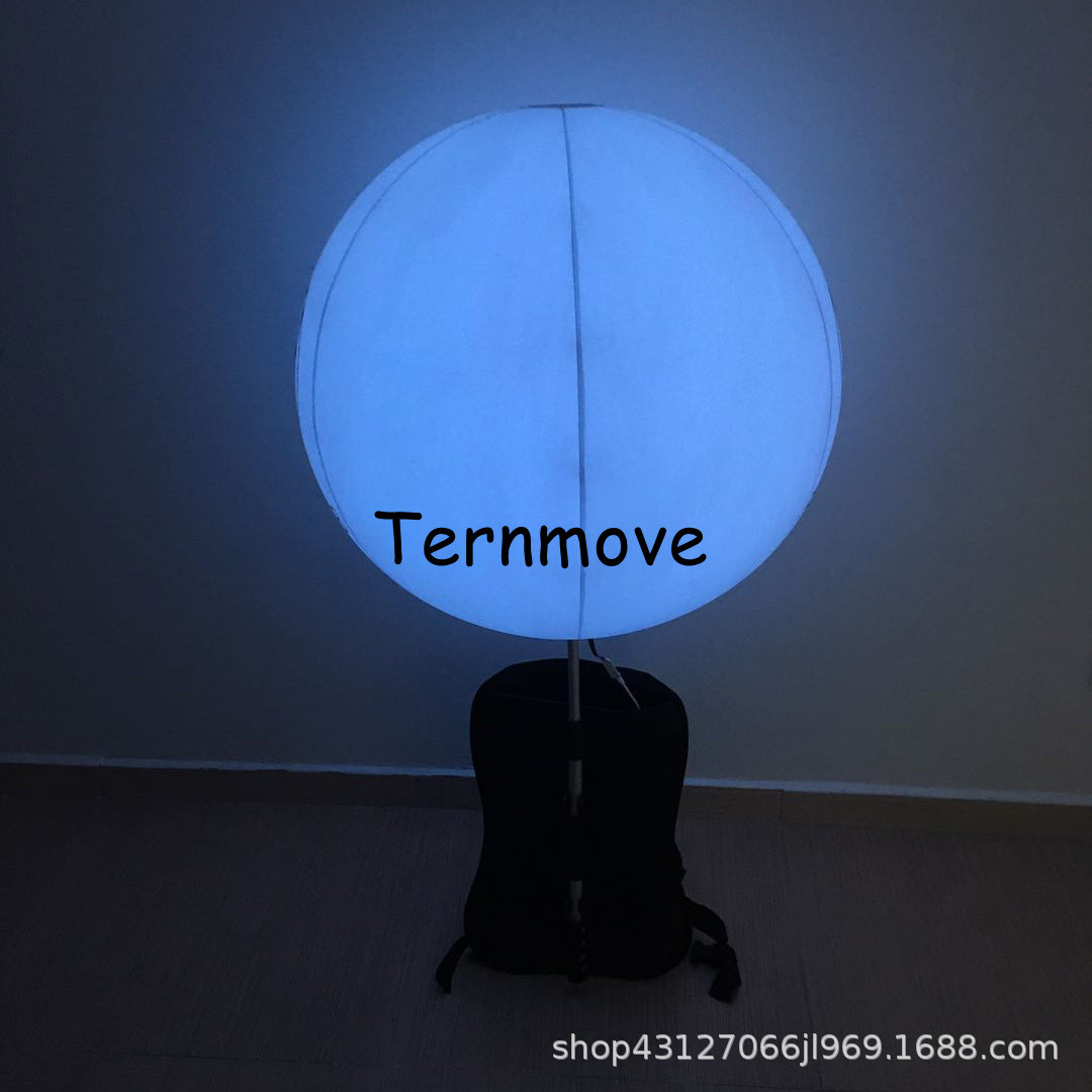 PVC充气广告背包球充气灯光球圆形彩灯支架球气模LED背包球宣传