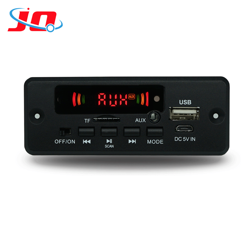 Venta directa de audio del coche Bluetooth MP3 decodificador con cinta de grabación de llamadas amplificador 2*3W Bluetooth versión 5,0 Accesorios