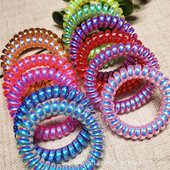 Human Fish Princess Phone Cord Glitter Hair Accessory AB Color Hair Ties Hairbands Yiwu Stall Wholesale Hair Accessories