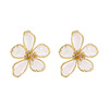 Crystal, fashionable earrings, European style, flowered, 2020 years, internet celebrity