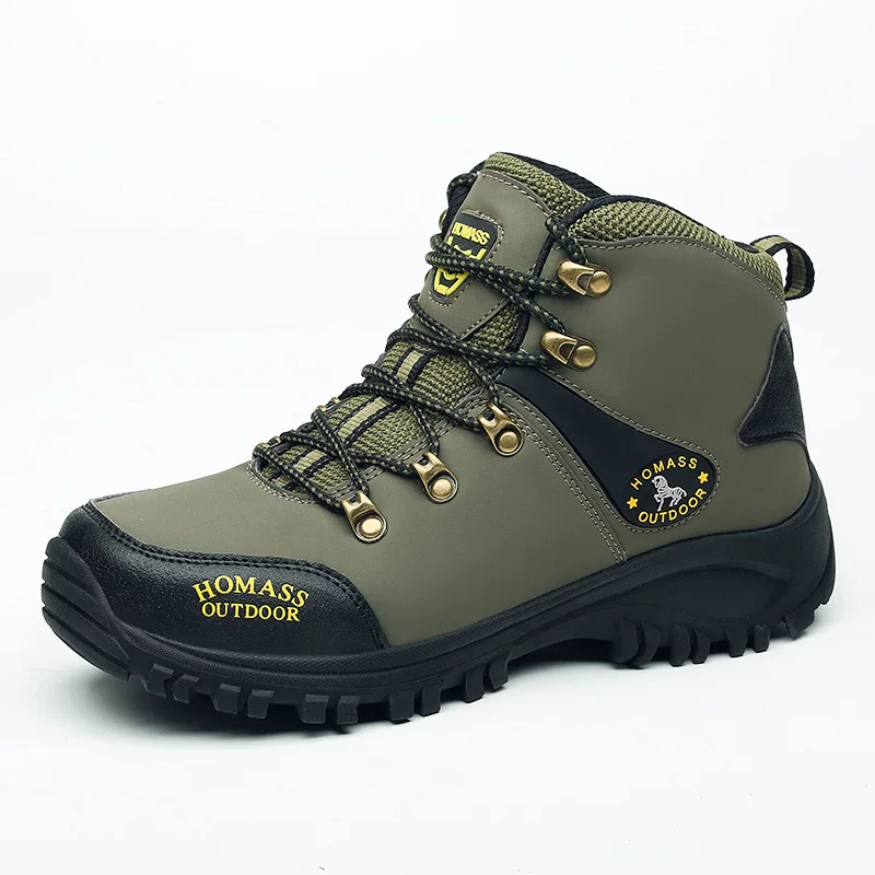 Off-road high sports shoes outside climbing, footwear for hiking, plus size
