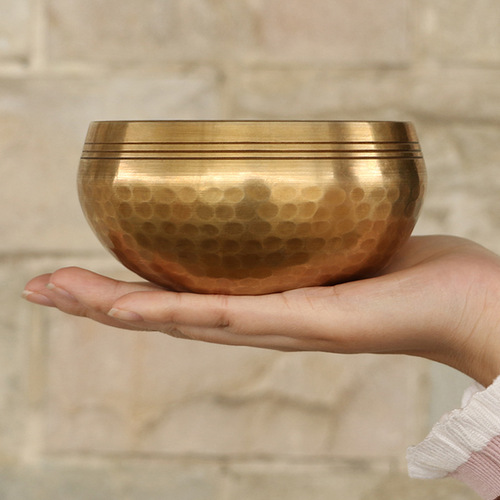 Cross-border supply Nepal wholesale Buddhist sound bowl yoga, ear-picking singing bowl copper Buddha sound bowl copper chime portable bowl