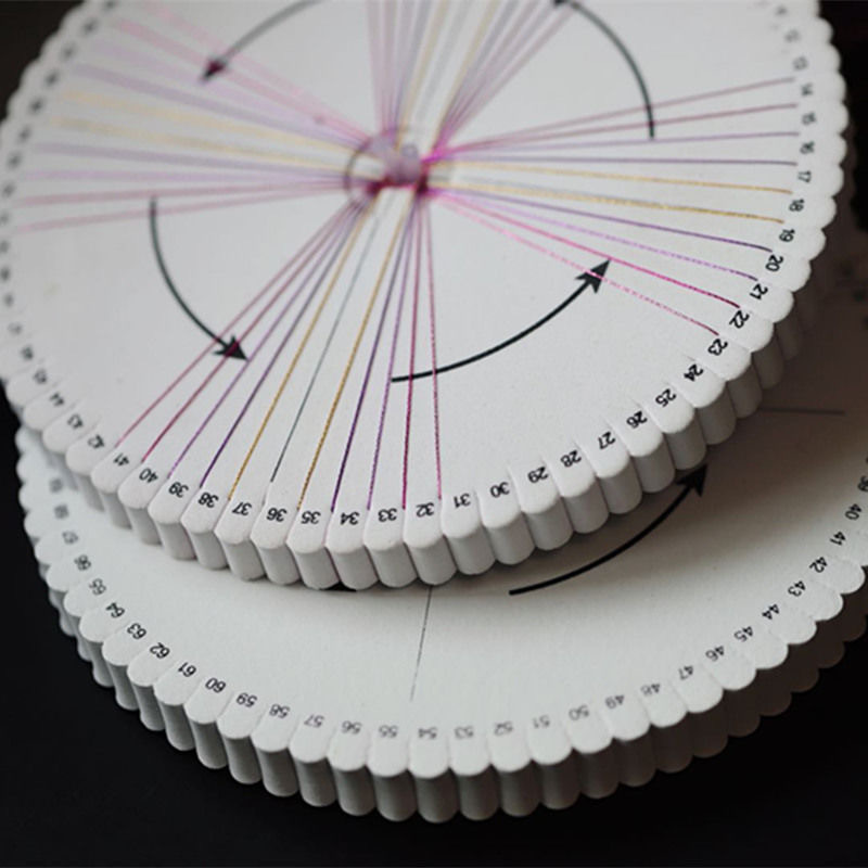 開發图书出版盘编EVA白色外贸正方形圆形eav 绕线器 树脂盘编现货