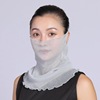 Thin scarf, veil, demi-season medical mask, sun protection, with neck protection