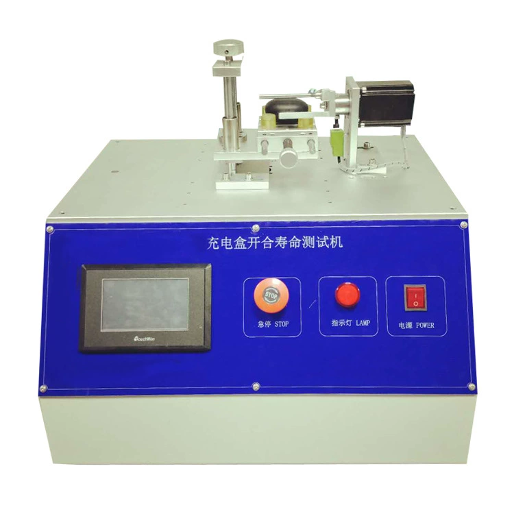 Машина испытания переключателя зарядной коробки машины испытания жизни шлемофона Bluetooth раскрывая и закрывая гнуть