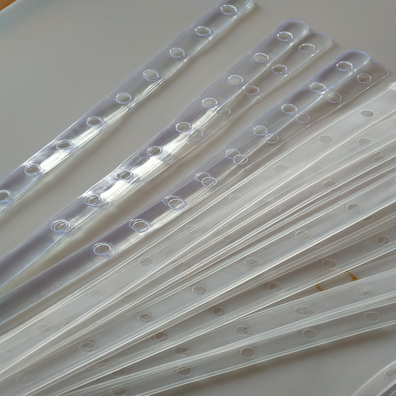 Clothing connection strip clothing connection leather strip white plastic clothing suit connection strip hanger transparent connection belt