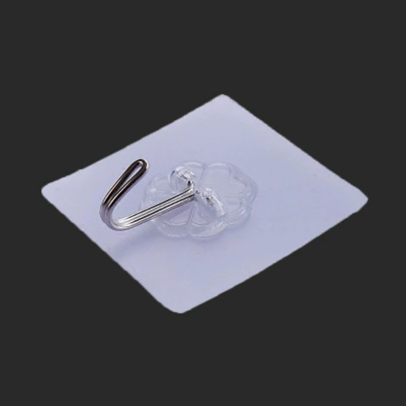 Transparent thickened hook strong door Hook hook hook -free, no trace hook wall, wall bathroom adhesive hook wholesale