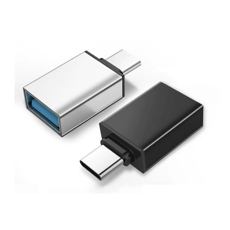Подходит для Huawei, Xiaomi и Android, OTG-переходник Type‑C на USB (алюминиевый), для флешки и мыши