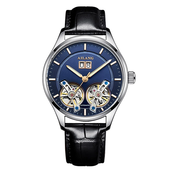 Al-8825 silver shell blue face black skin