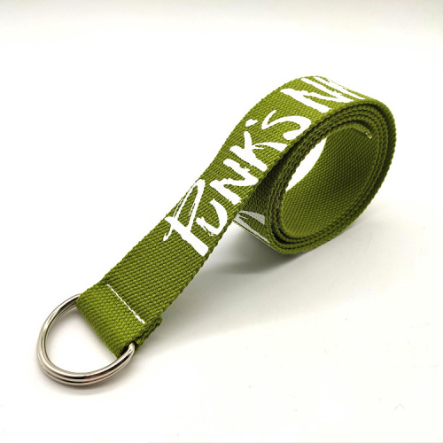 D-shaped alloy double ring buckle men's and women's belts fashionable casual versatile trendy unisex canvas belts