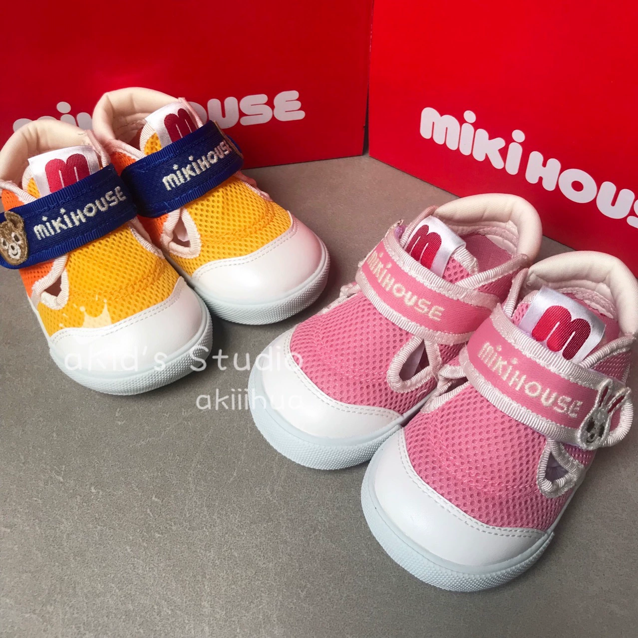 Японские детские сандалии Miki, специальная цена, вторая серия, лимитированная серия, сетчатые, на липучках, с резиновой подошвой, вулканизированные.