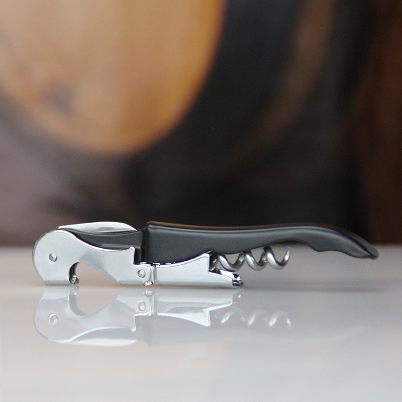 Cuchillo sacacorchos de acero inoxidable Jiuou, estilo caballito de mar, abridor de vino multifunción, colorido