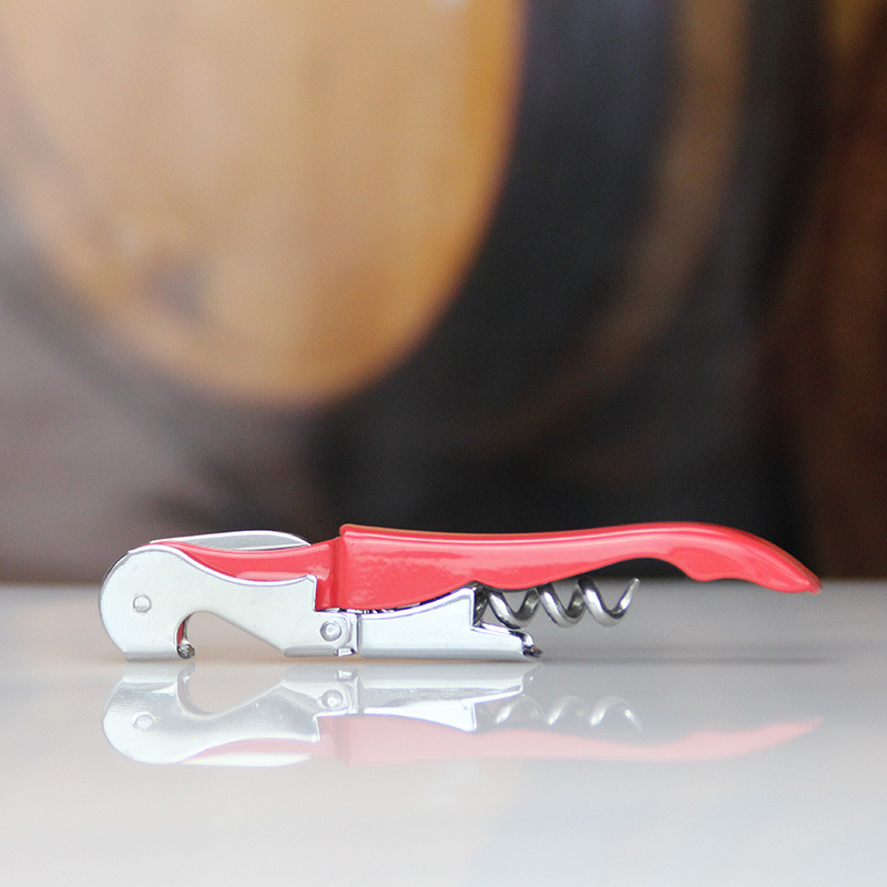 Cuchillo sacacorchos de acero inoxidable Jiuou, estilo caballito de mar, abridor de vino multifunción, colorido
