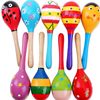 Maracas, wooden toy for training, 20cm, early education