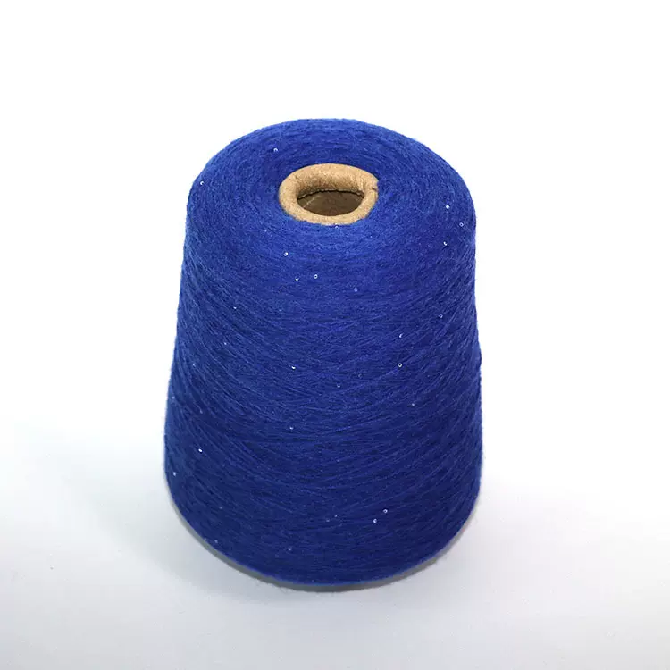 抗起球北极绒包芯纱绵羊绒羊驼绒花式纱针织纱亮片纱泽天缘纱线