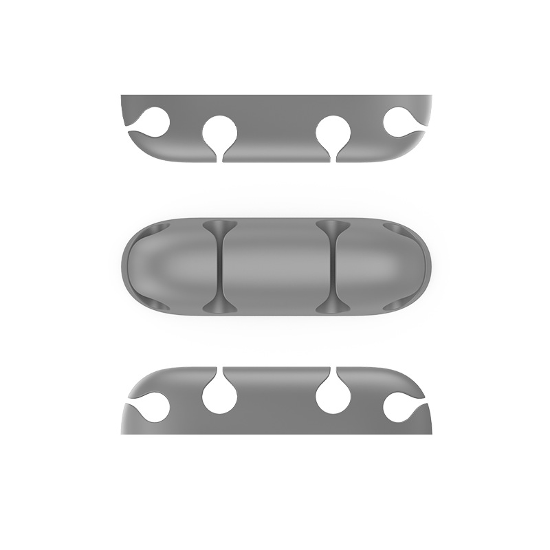 Nuevo cable de datos de escritorio organizador de cable de silicona regalo creativo de almacenamiento Winder enchufe titular clip de alambre