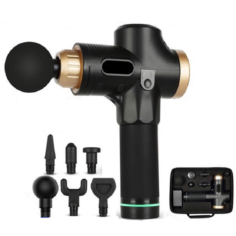 Venta directa de fábrica pistola fascial sin escobillas inteligente pantalla táctil pistola de masaje transfronteriza al por mayor relajación muscular fitness equipo de masaje
