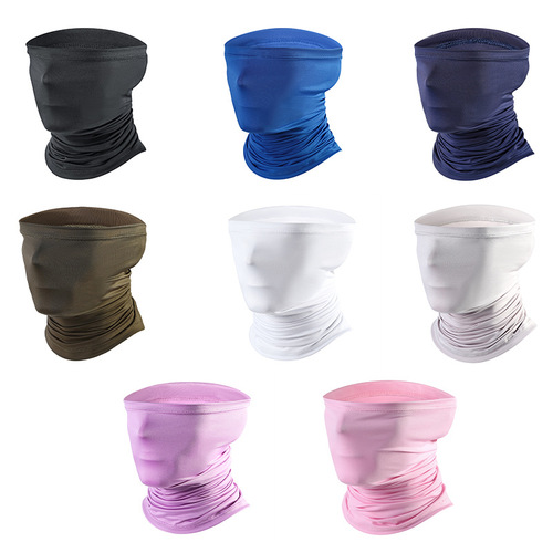 Bicycle Sun Protection Milk Silk Head Scarf Neck Gaiter Outdoor Fishing Magic Face Mask Multifunctional Riding Face Cover Neck Cover