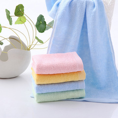 Simple bamboo fiber face towel, super soft and absorbent, household facial cleansing towel, gift labor protection towel, Gaoyang wholesale